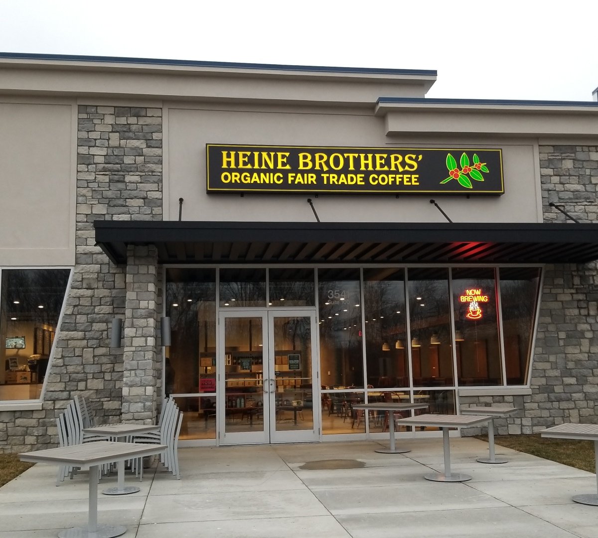 Storefront of Heine Brothers Coffee - Outer Loop, specialty coffee shop in Louisville