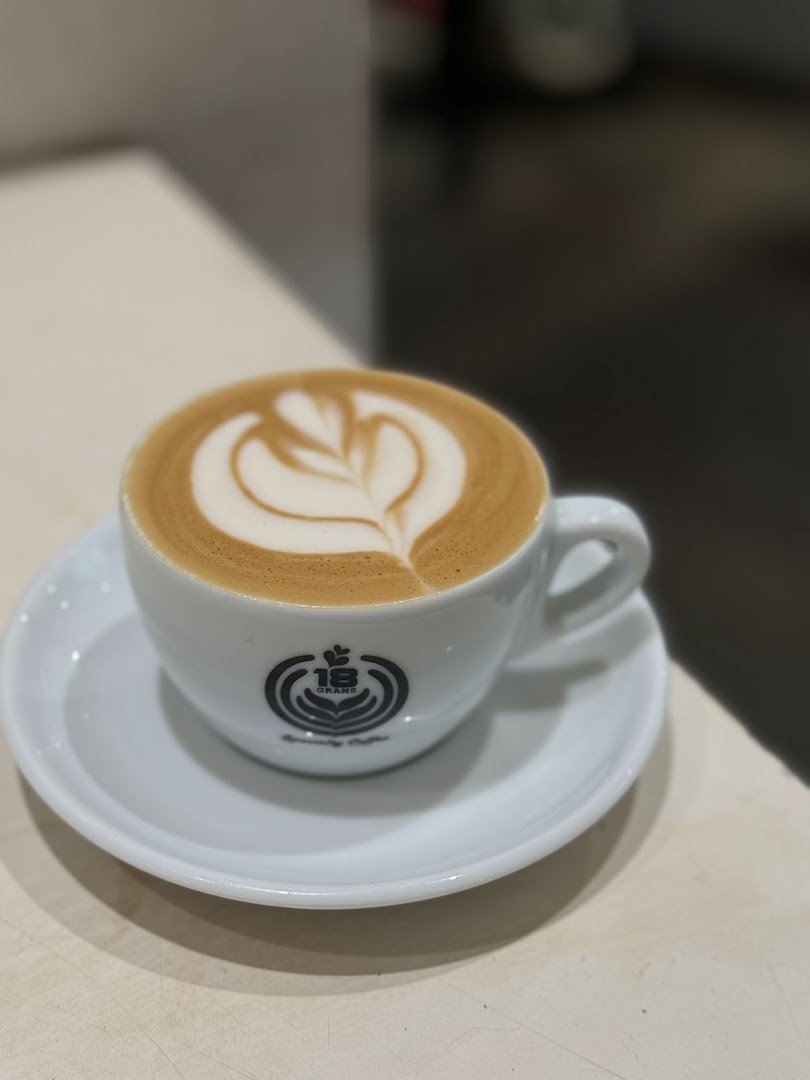 Coffee at 18 Grams, specialty coffee shop in Hong Kong