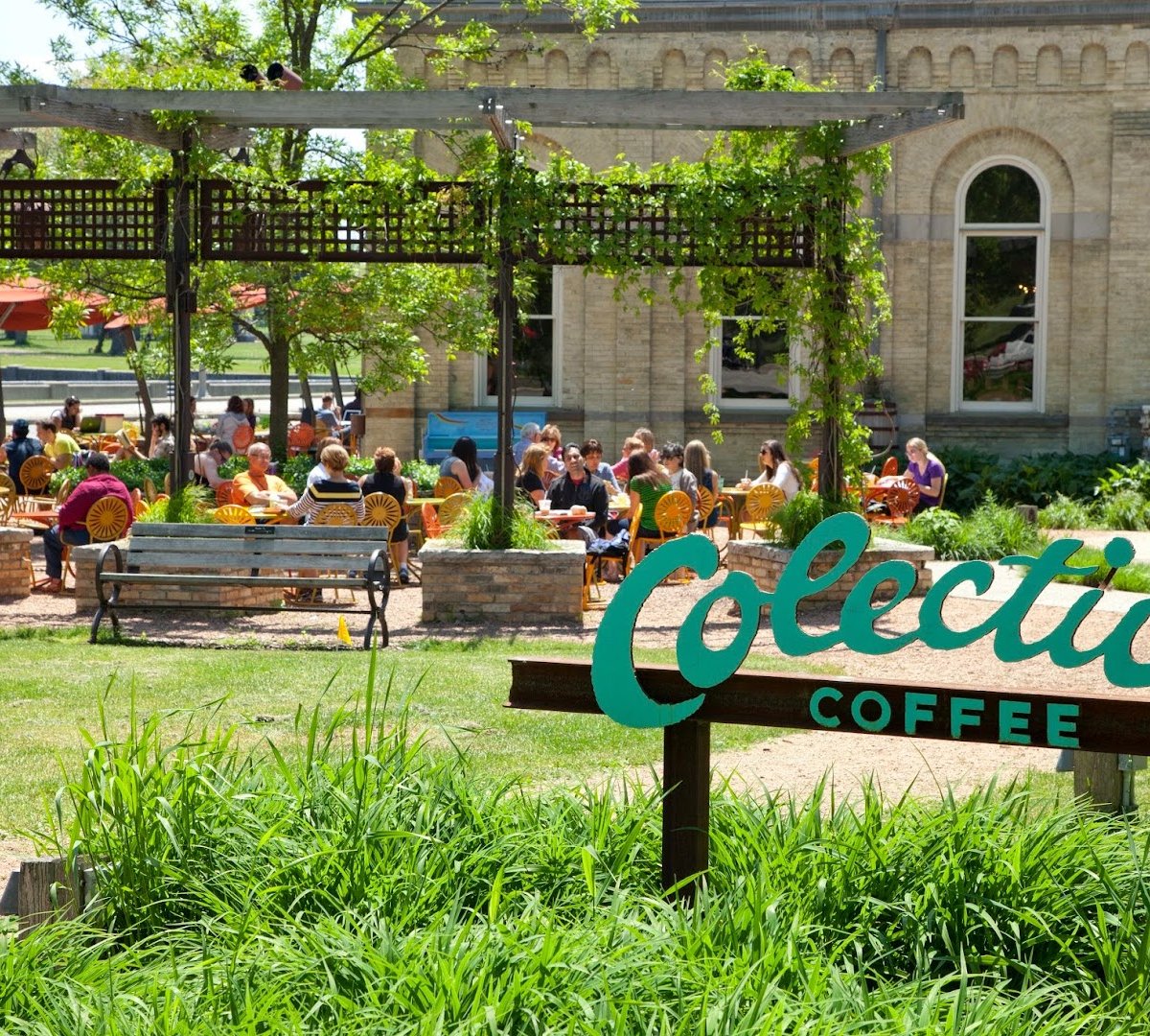 Storefront of Colectivo Coffee Lakefront, specialty coffee shop in Milwaukee
