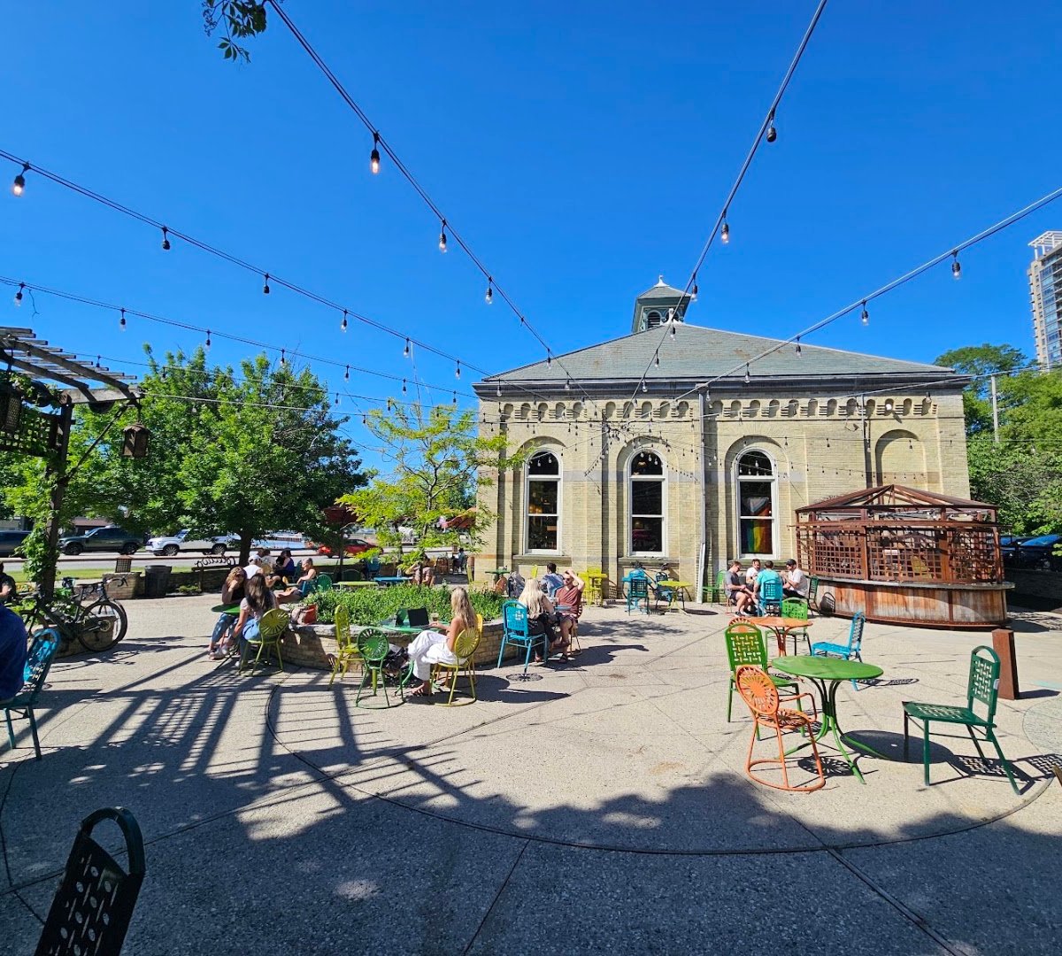 Storefront of Colectivo Coffee Lakefront, specialty coffee shop in Milwaukee