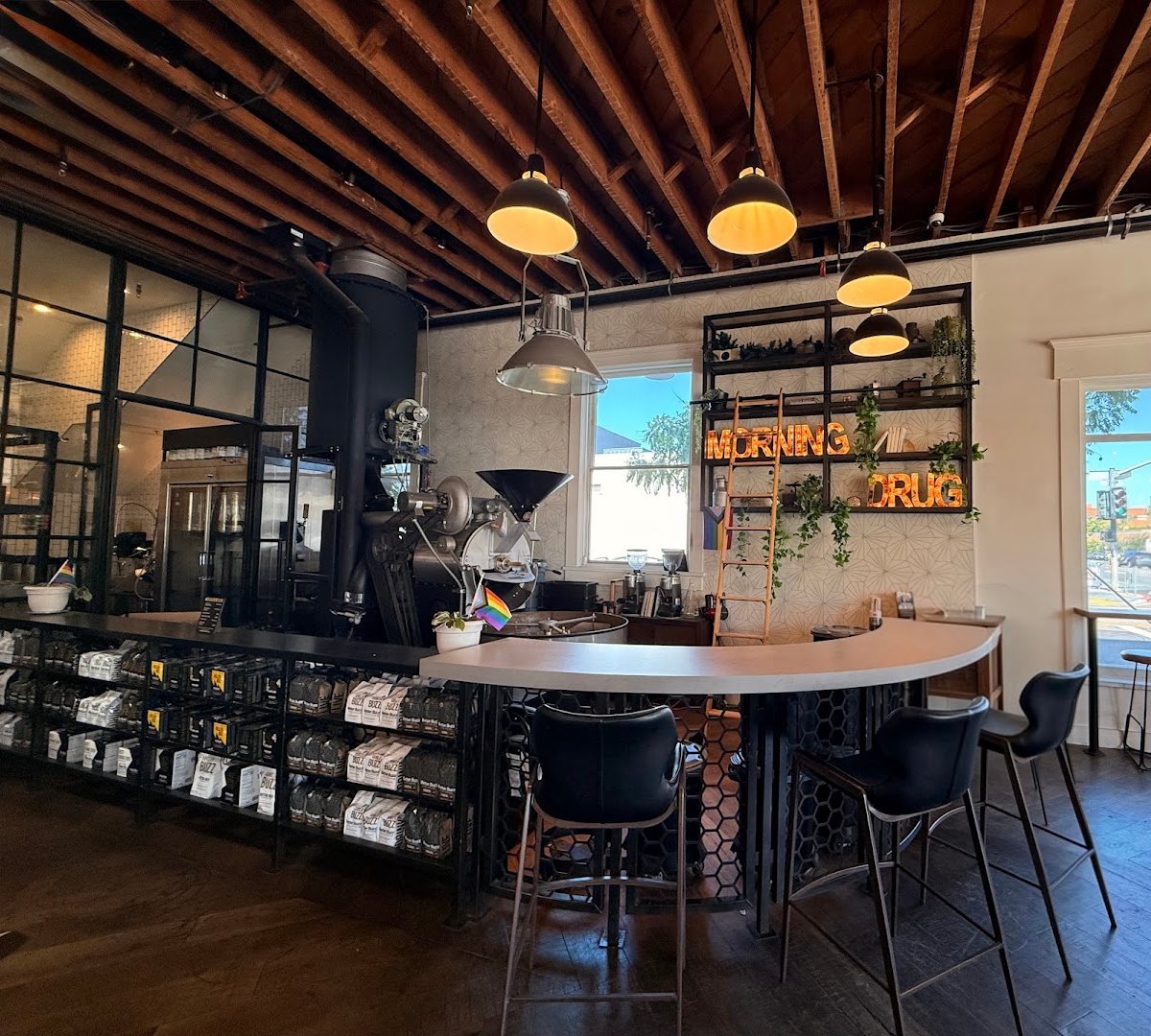 Interior of Better Buzz Coffee Hillcrest, specialty coffee shop in San Diego
