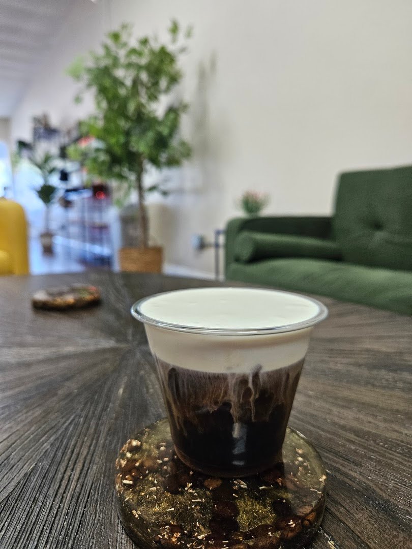 Coffee at Bluerik Coffee, specialty coffee shop in Cleveland