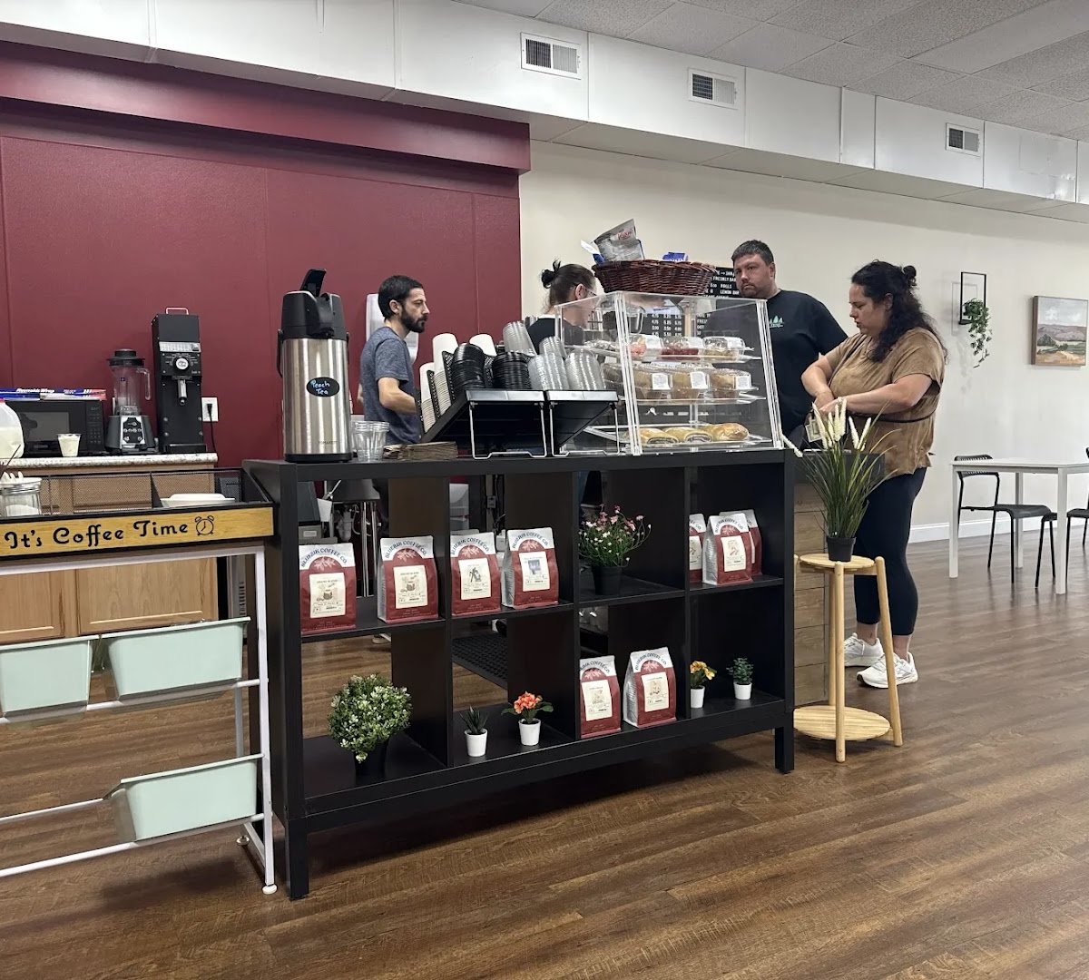 Interior of Bluerik Coffee, specialty coffee shop in Cleveland