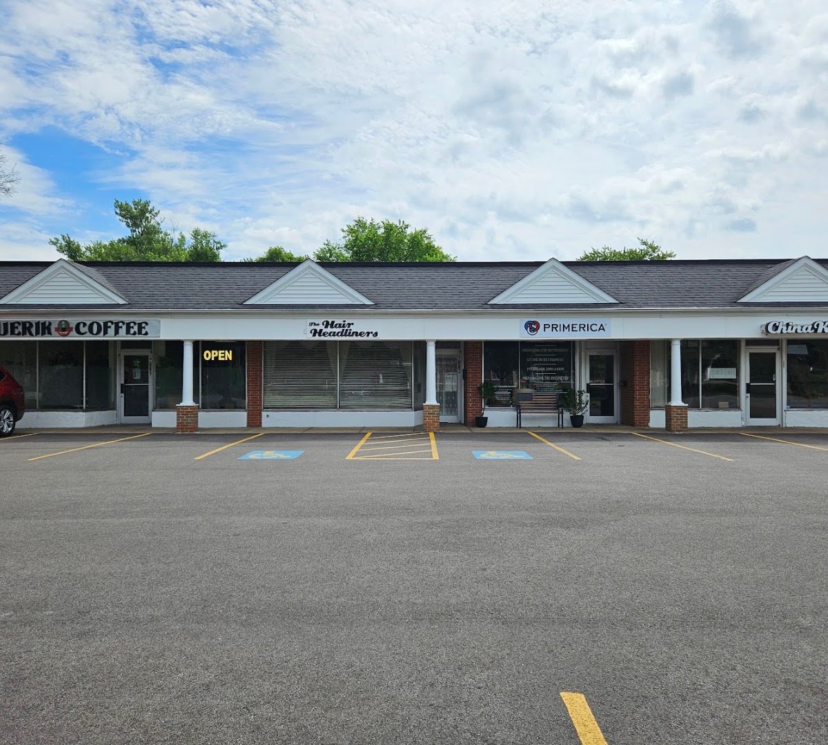 Storefront of Bluerik Coffee, specialty coffee shop in Cleveland