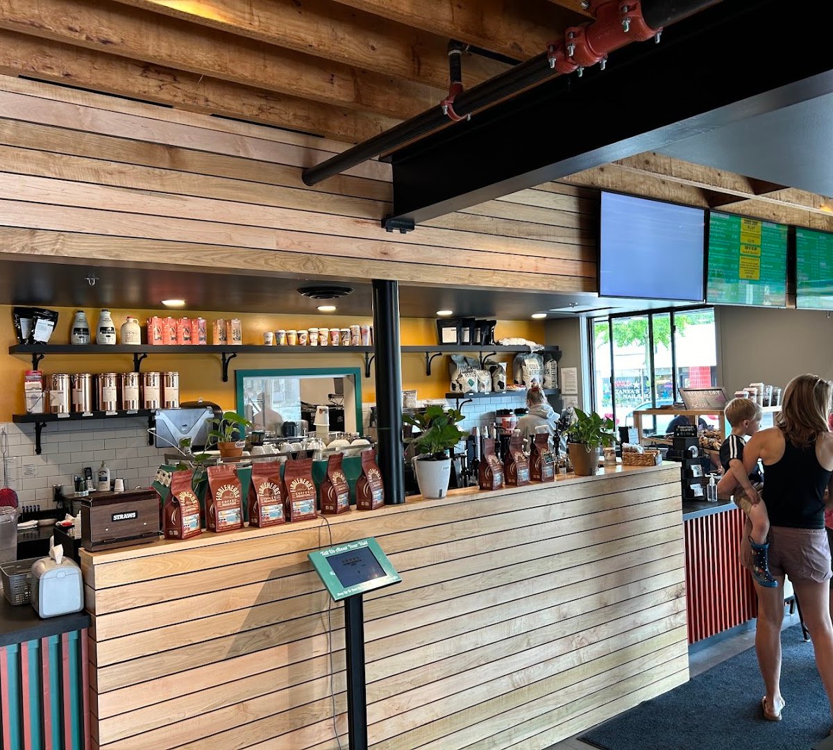 Interior of Fiddleheads Coffee Wauwatosa, specialty coffee shop in Milwaukee