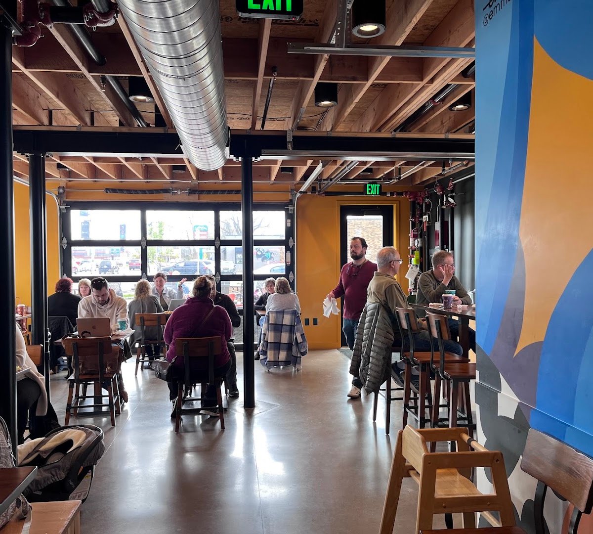 Interior of Fiddleheads Coffee Wauwatosa, specialty coffee shop in Milwaukee