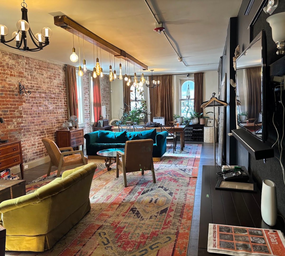 Interior of Red Door Cafe, specialty coffee shop in Indianapolis