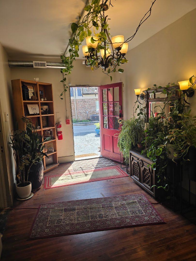 Interior of Red Door Cafe, specialty coffee shop in Indianapolis