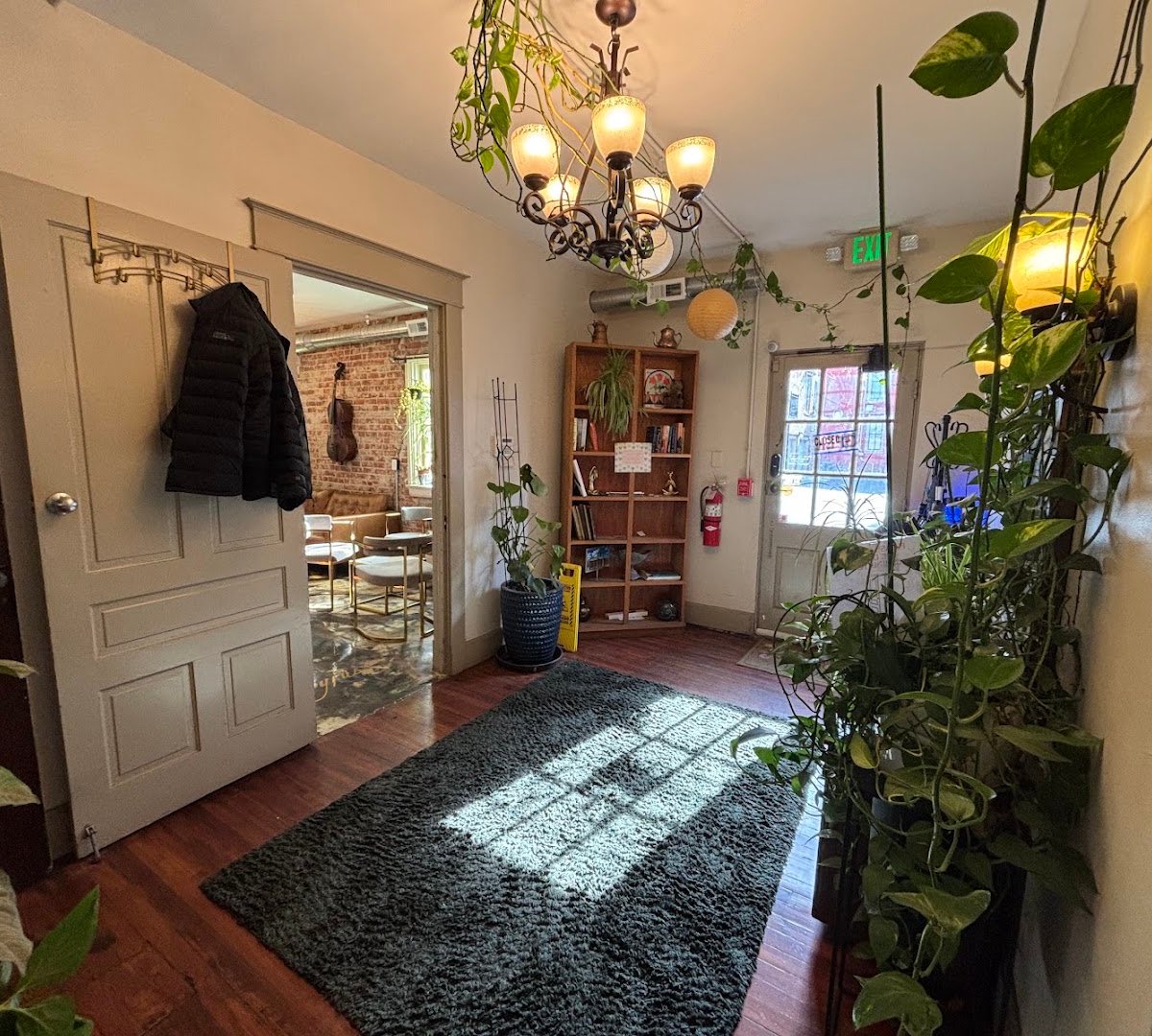 Interior of Red Door Cafe, specialty coffee shop in Indianapolis