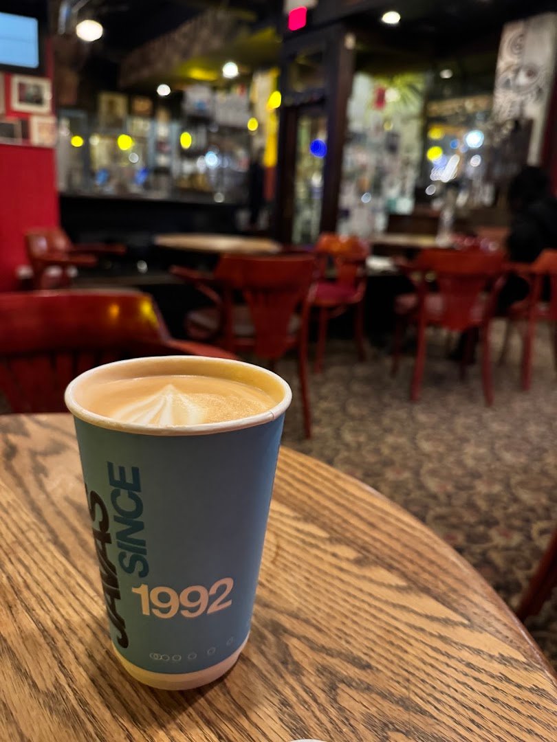 Coffee at Java's Cafe, specialty coffee shop in Rochester