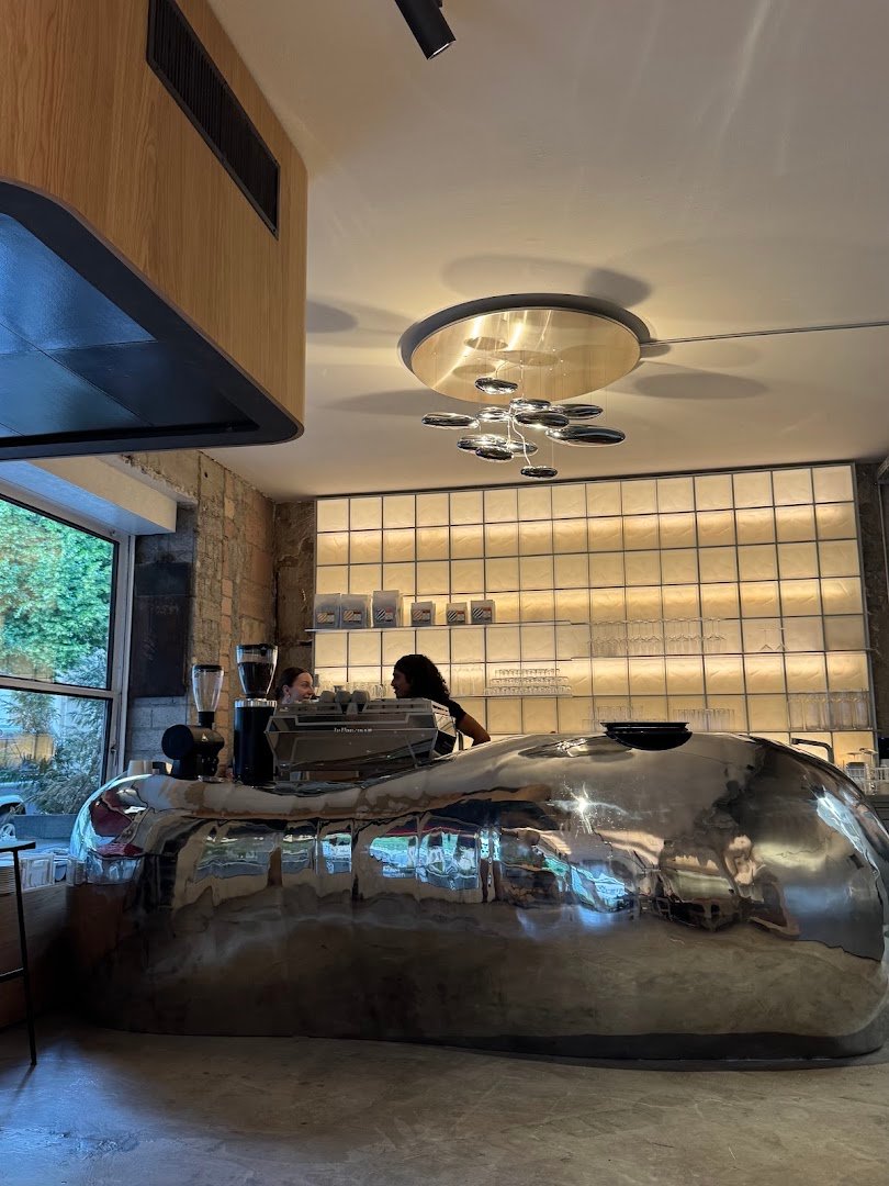 Interior of OKO, specialty coffee shop in Zurich