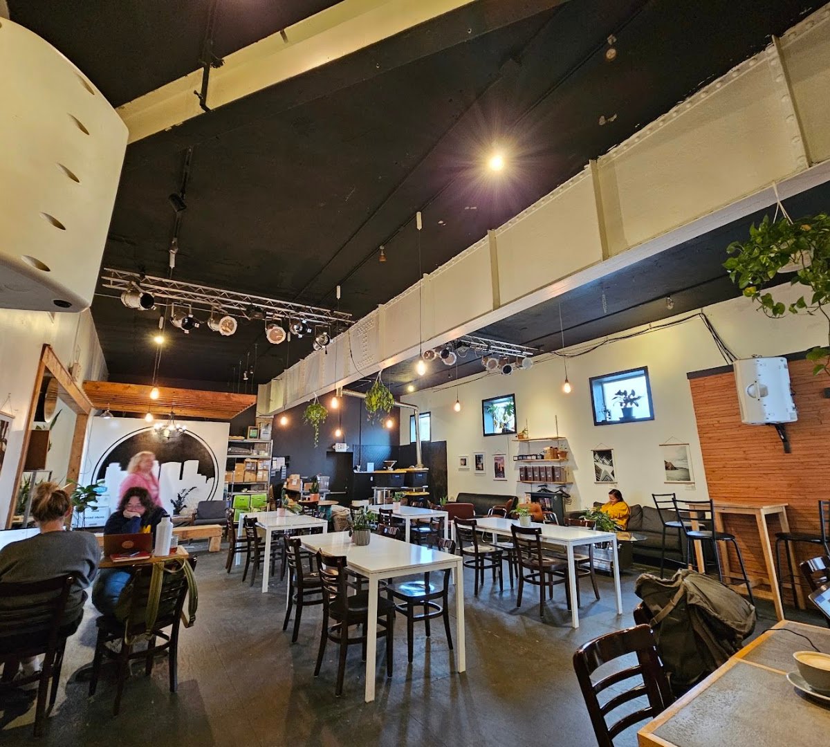 Interior of Corner Coffee Uptown, specialty coffee shop in Minneapolis