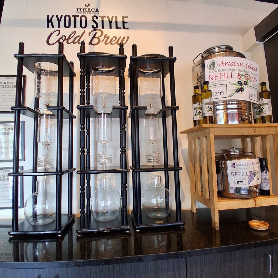 Interior of Ithaca Coffee Company, specialty coffee shop in Ithaca