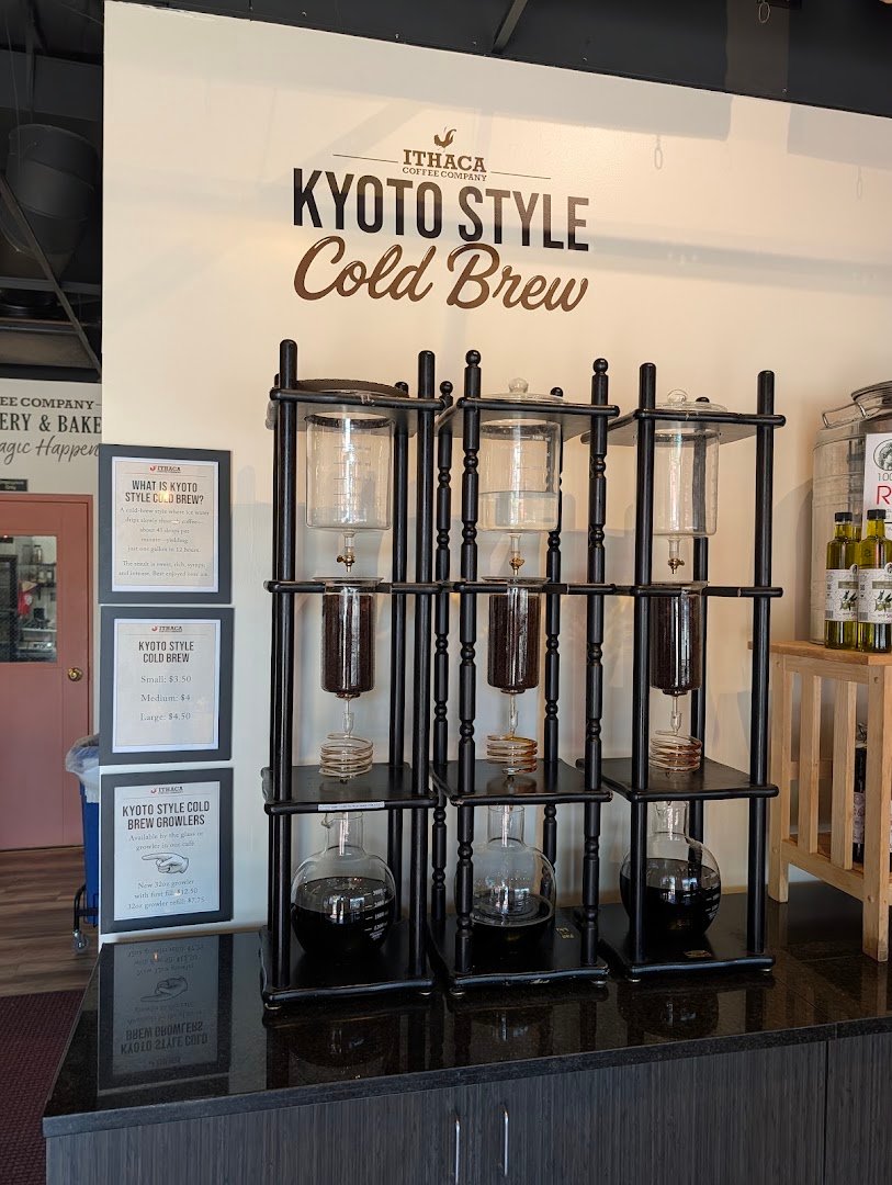 Interior of Ithaca Coffee Company, specialty coffee shop in Ithaca