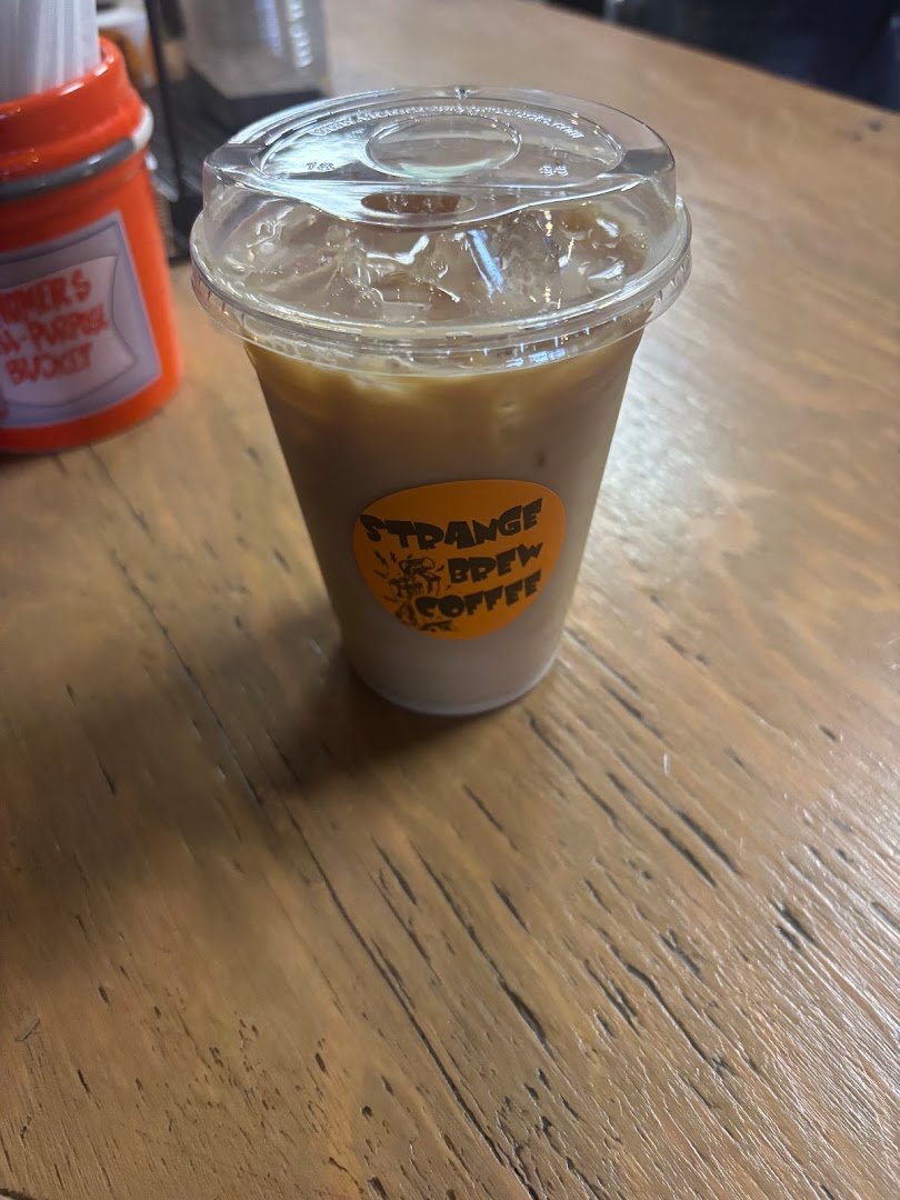 Coffee at Strange Brew, specialty coffee shop in Indianapolis