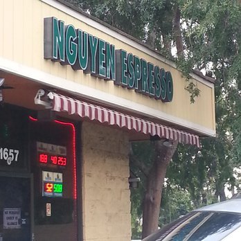 Storefront of Nguyen Espresso, specialty coffee shop in San Jose