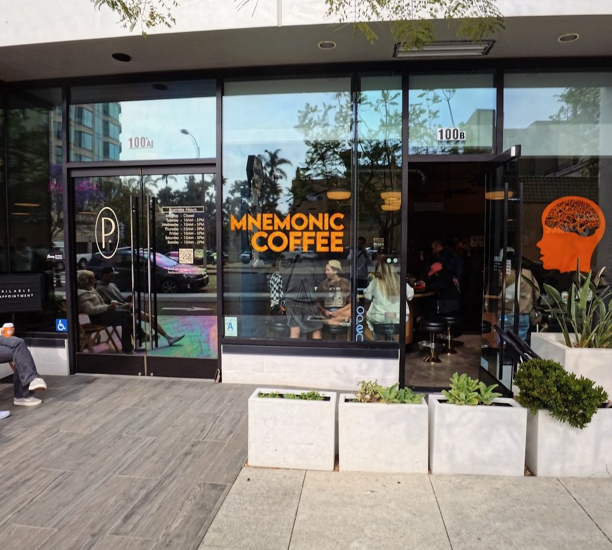 Storefront of Mnemonic Coffee, specialty coffee shop in San Diego