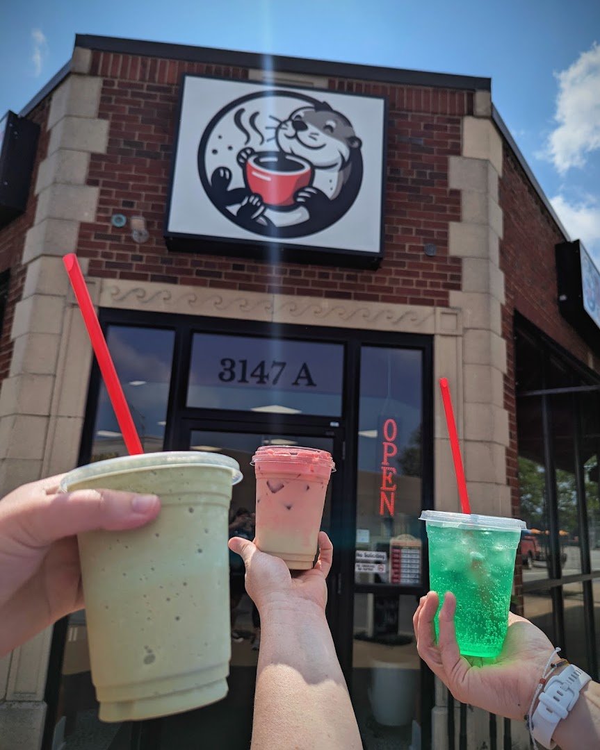 Storefront of Red Otter Coffee, specialty coffee shop in Buffalo