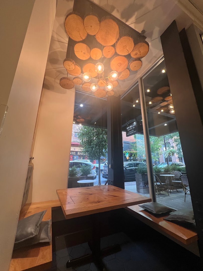 Interior of New Holland Coffee Company, specialty coffee shop in Lancaster