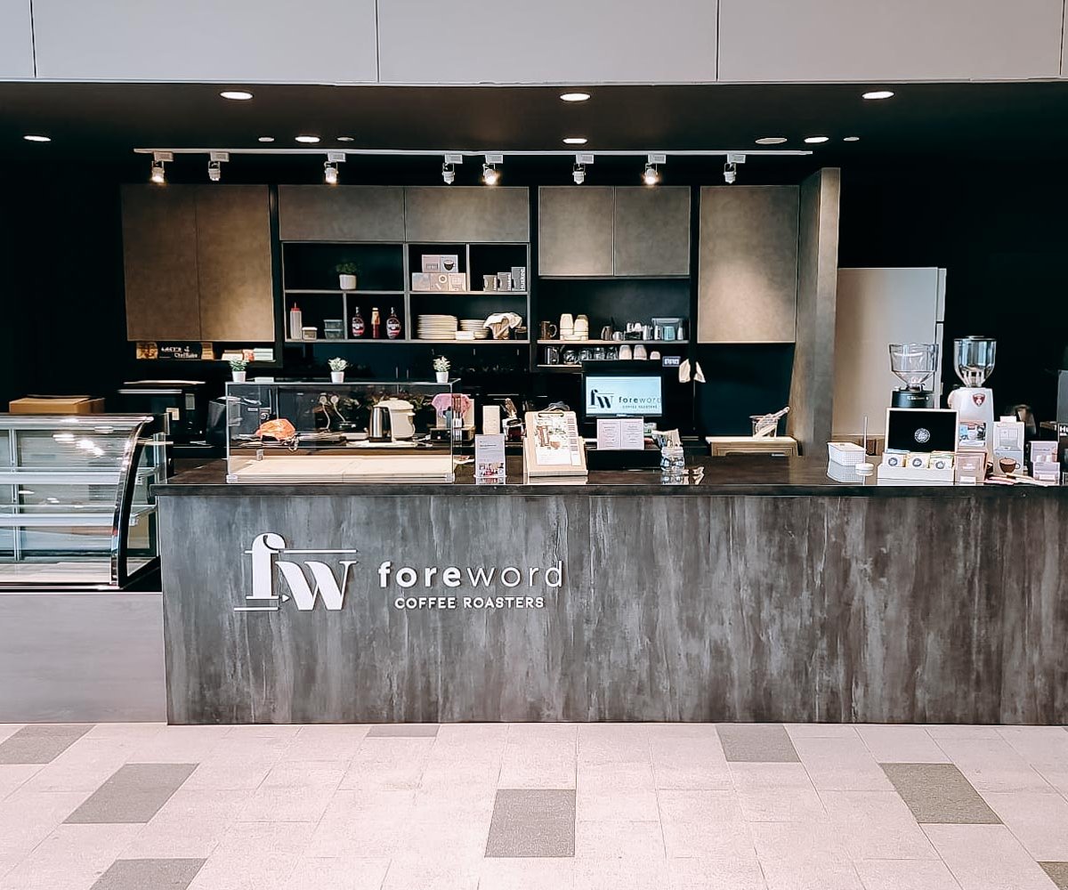 Interior of Foreword Coffee @ Mediacorp, specialty coffee shop in Singapore