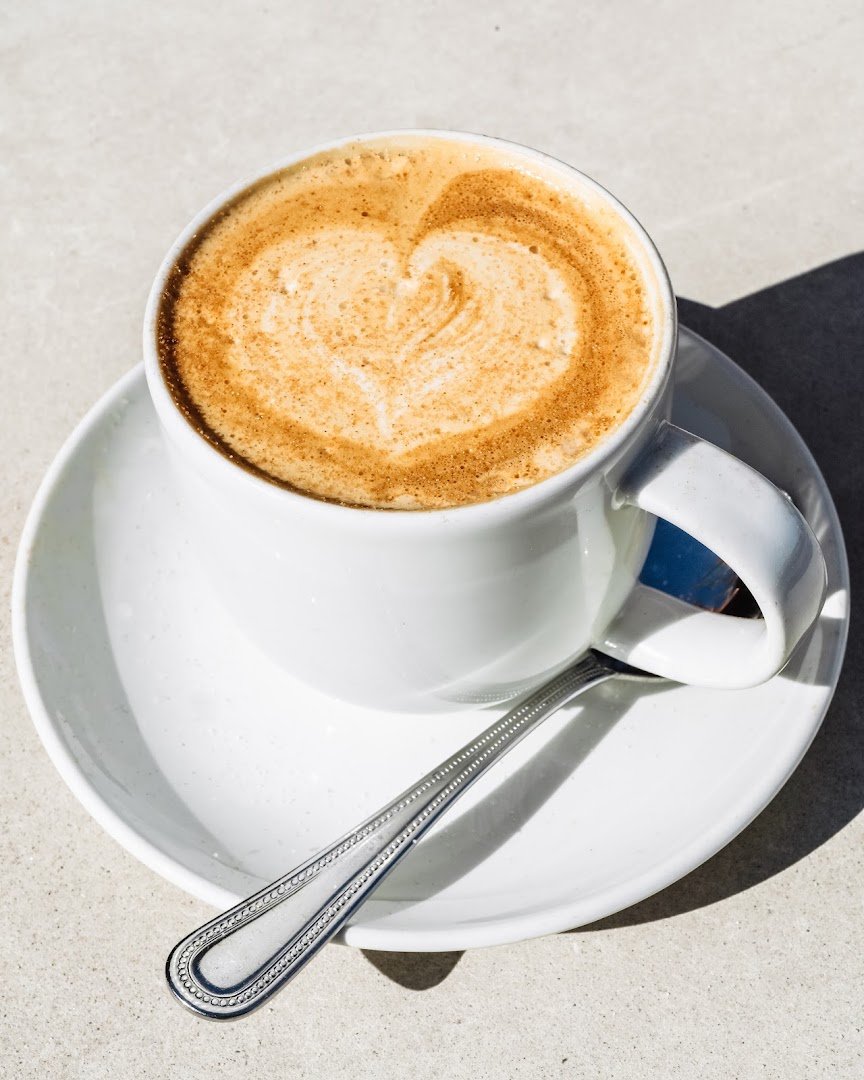 Coffee at Café Patachou, specialty coffee shop in Indianapolis