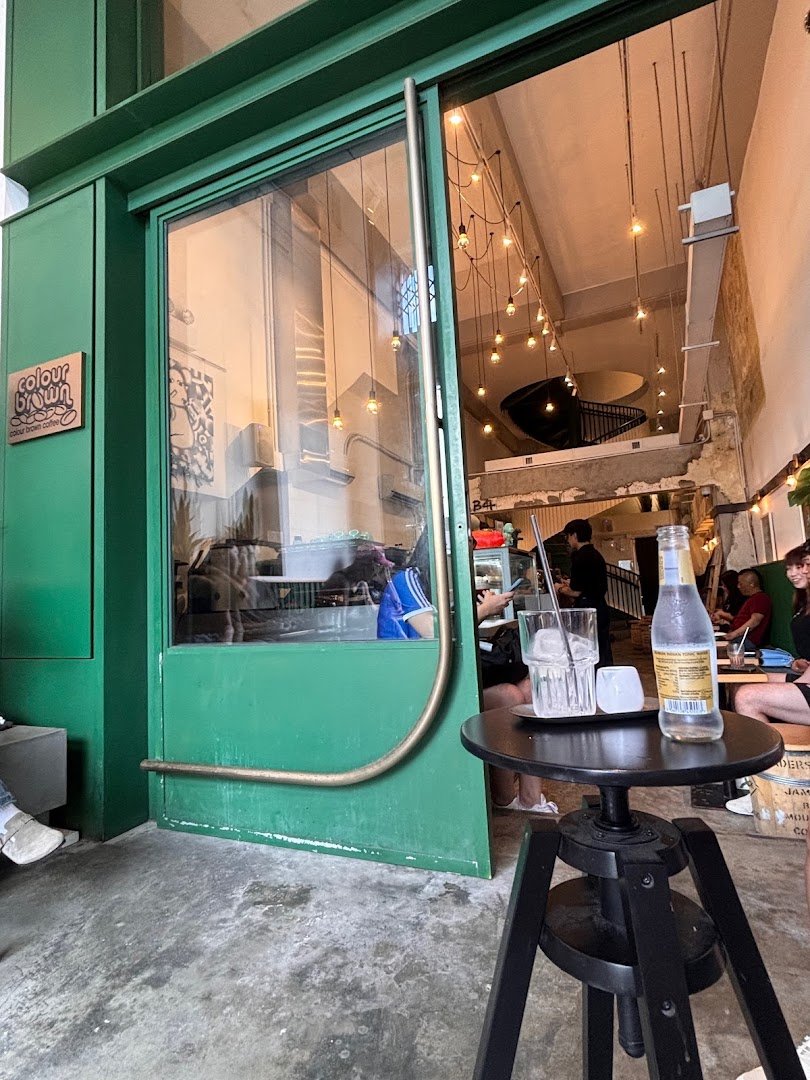 Interior of Colour Brown x GO.ON Space, specialty coffee shop in Hong Kong