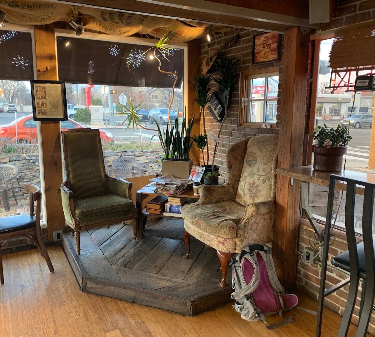 Interior of Higher Ground Coffee, specialty coffee shop in Salt Lake City