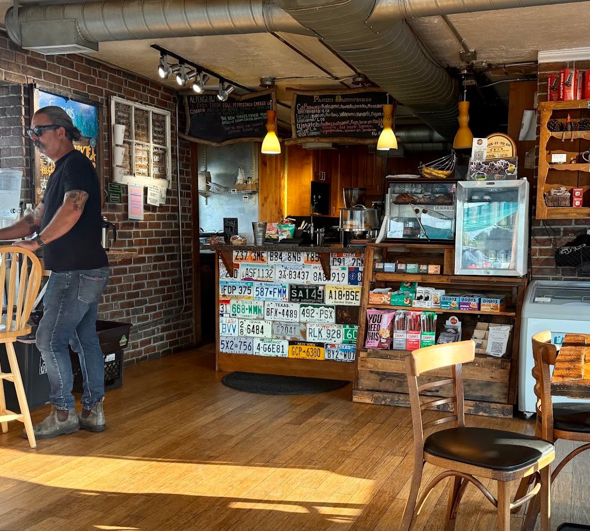 Interior of Higher Ground Coffee, specialty coffee shop in Salt Lake City