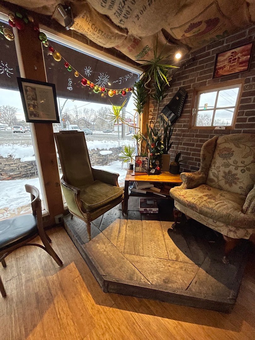 Interior of Higher Ground Coffee, specialty coffee shop in Salt Lake City