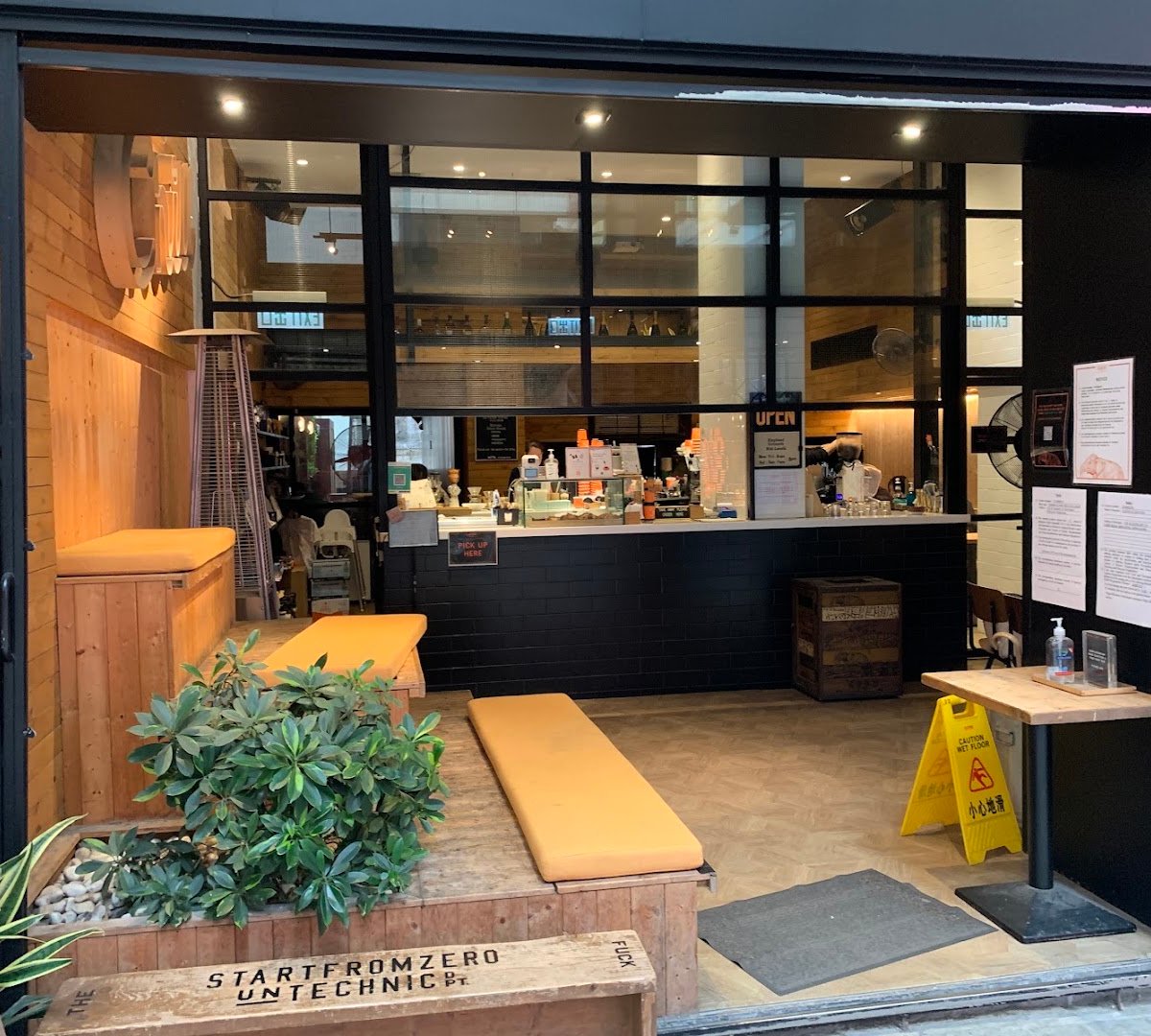 Storefront of Elephant Grounds, specialty coffee shop in Hong Kong