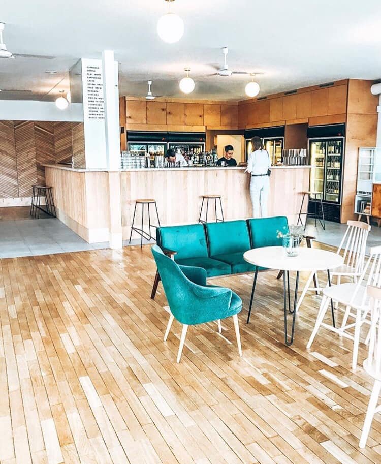 Interior of Cafe Bar Havana, specialty coffee shop in Warsaw