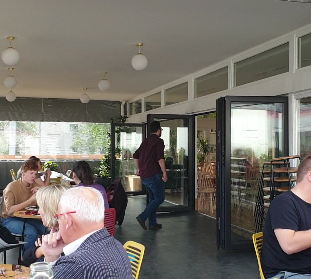 Interior of Cafe Bar Havana, specialty coffee shop in Warsaw