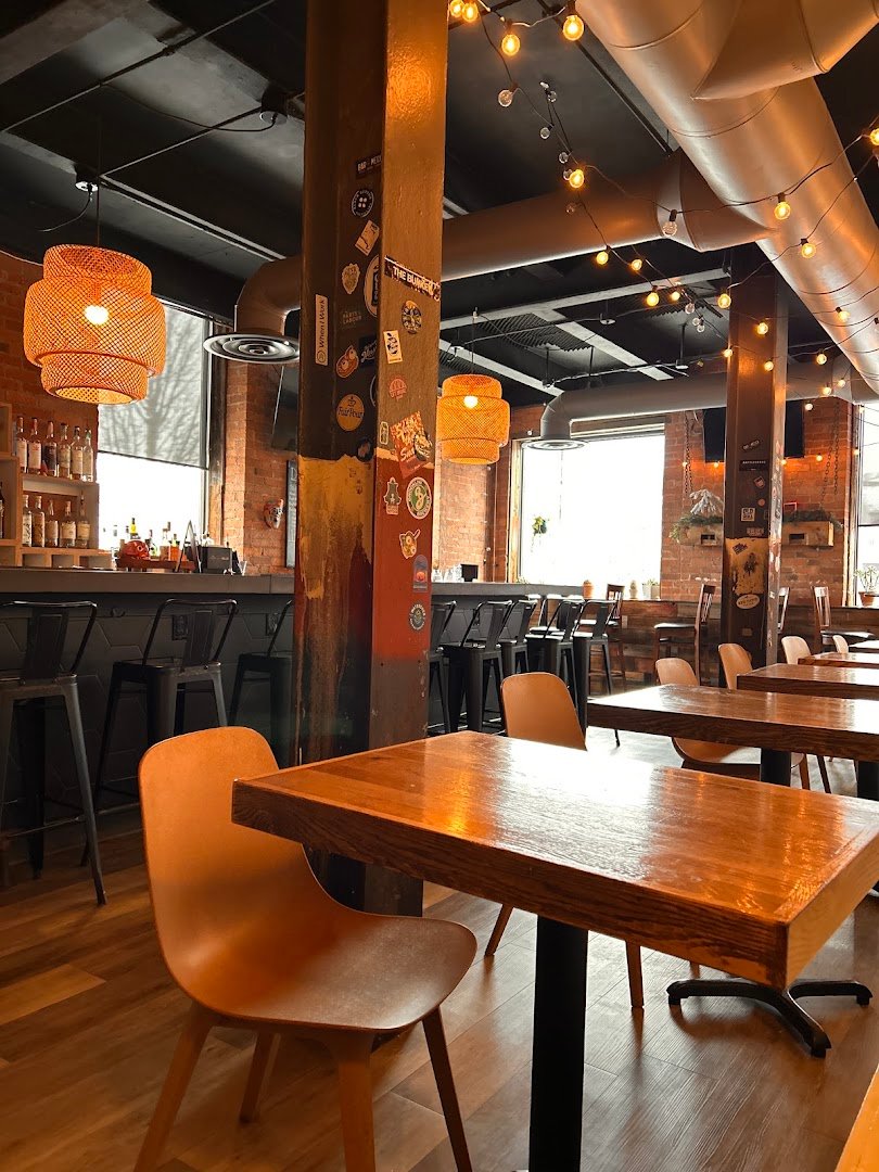 Interior of Clementine, specialty coffee shop in Rochester