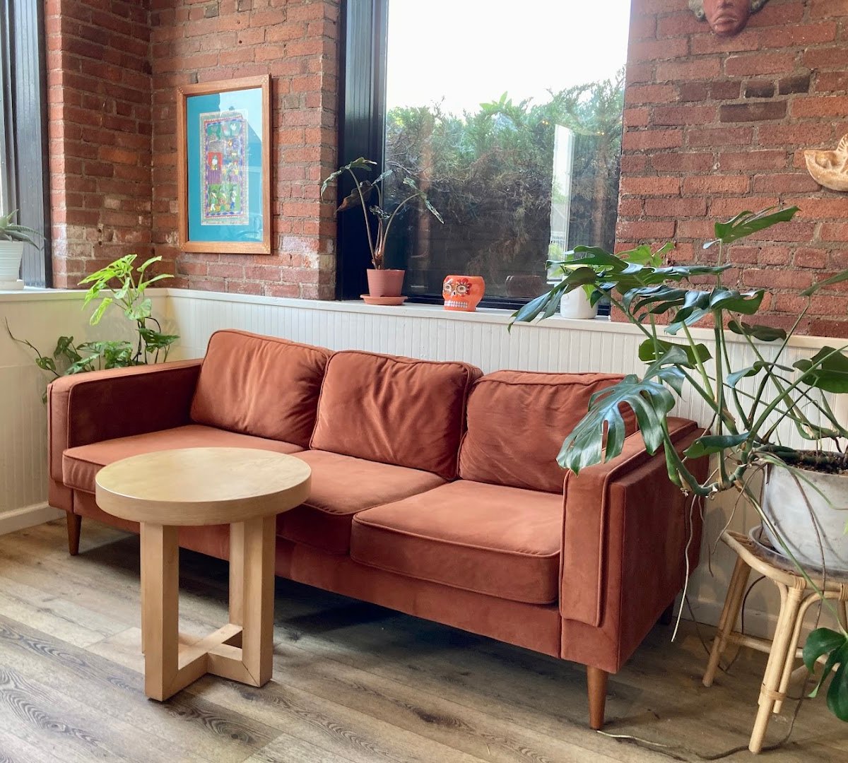 Interior of Clementine, specialty coffee shop in Rochester