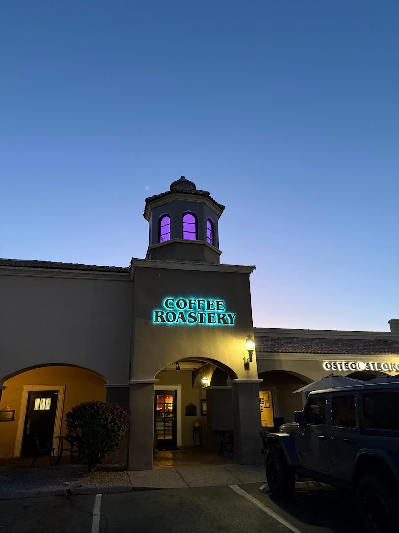 Storefront of Village Coffee Roastery, specialty coffee shop in Scottsdale