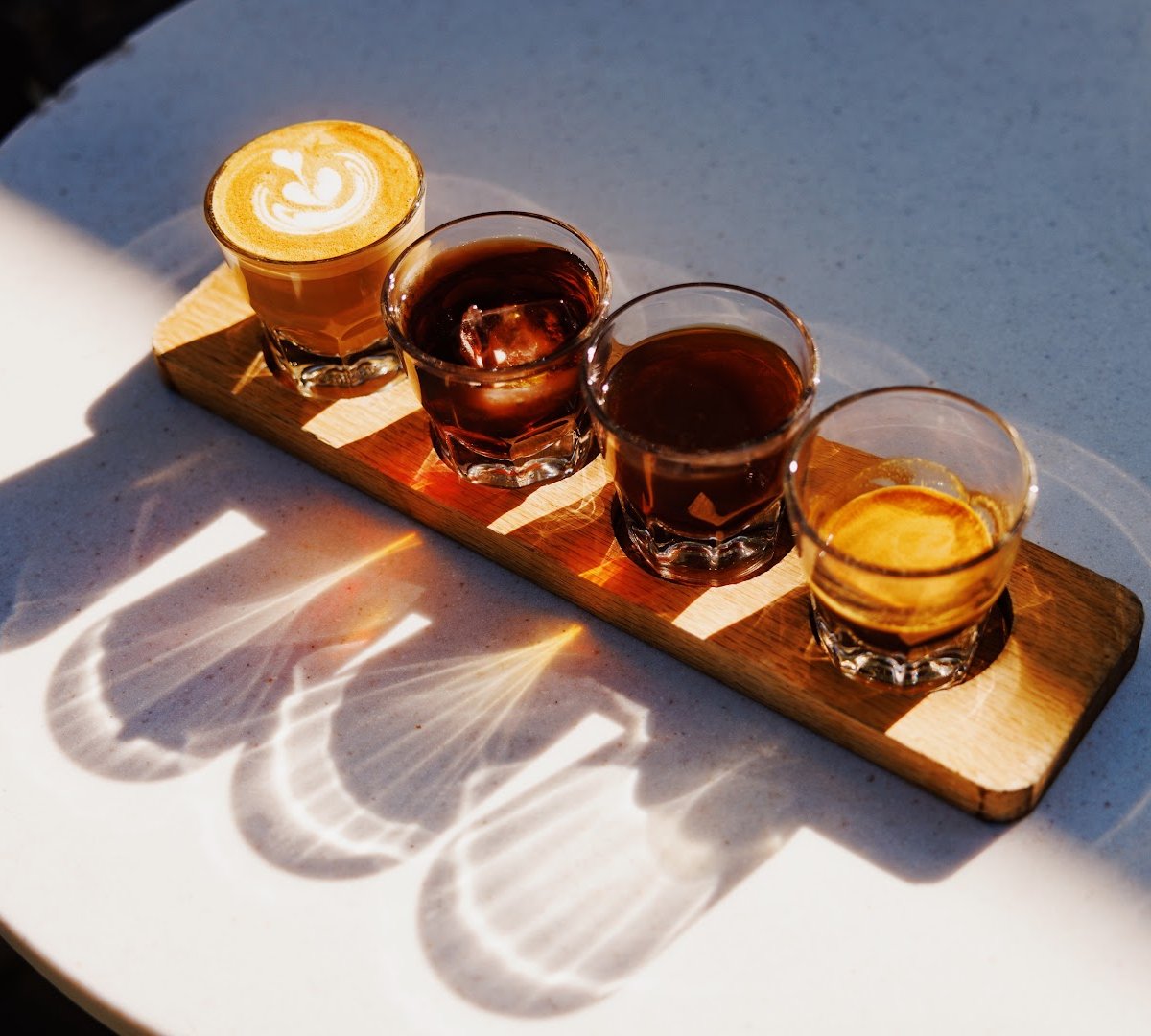 Coffee at Saint Frank Coffee, specialty coffee shop in San Jose