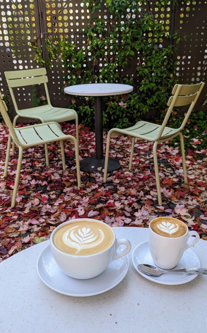 Coffee at Saint Frank Coffee, specialty coffee shop in San Jose