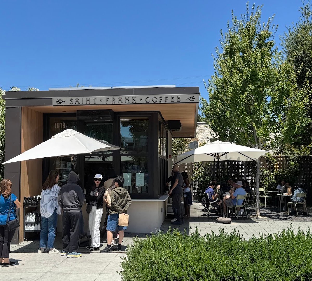 Storefront of Saint Frank Coffee, specialty coffee shop in San Jose
