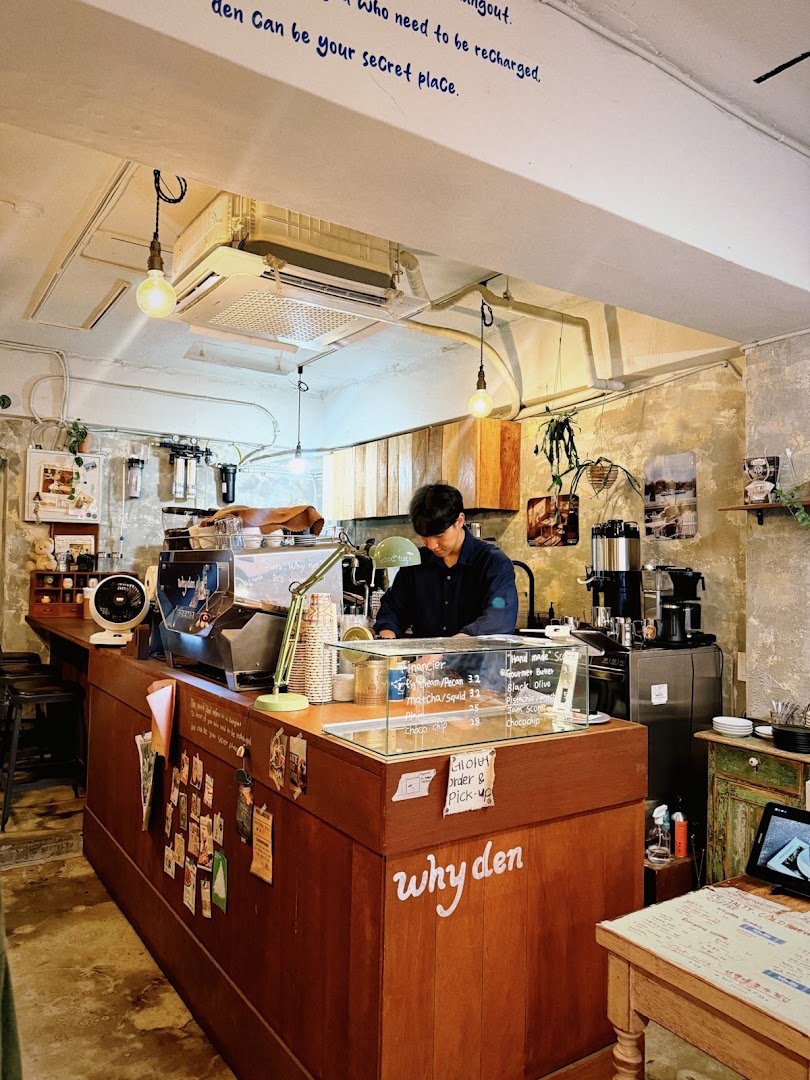 Interior of whyden coffee seongsu, specialty coffee shop in Seoul