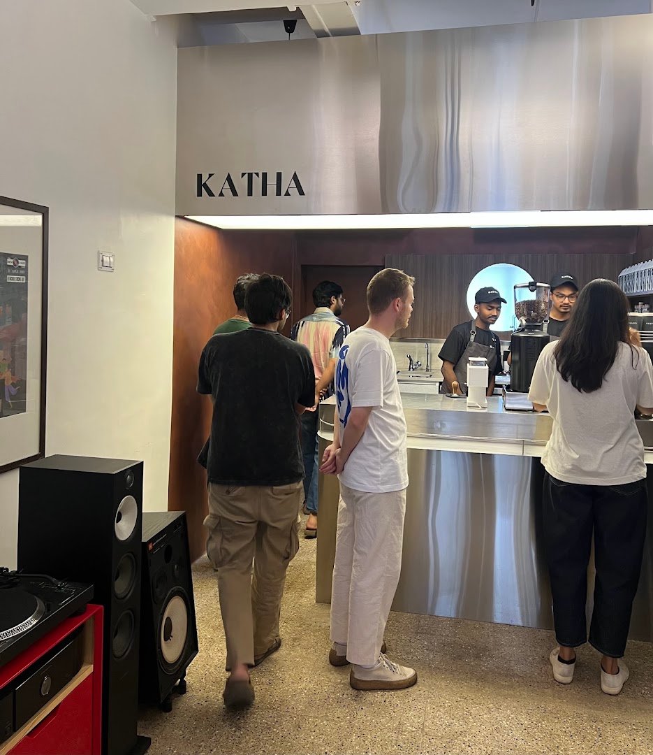 Interior of Katha Coffee | TRC, Mahim, specialty coffee shop in Mumbai