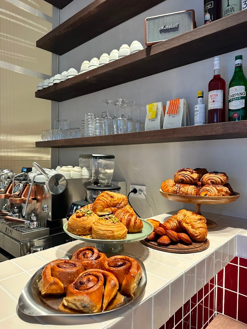 Interior of Run by Nuns, specialty coffee shop in Rome