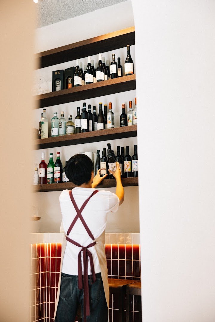 Interior of Run by Nuns, specialty coffee shop in Rome
