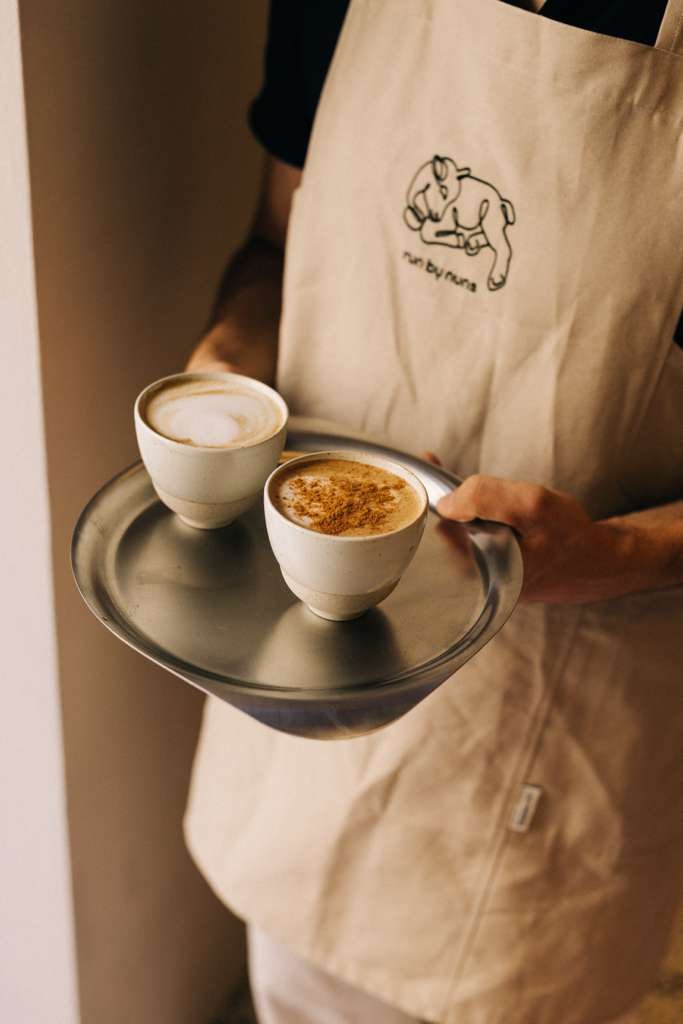 Coffee at Run by Nuns, specialty coffee shop in Rome