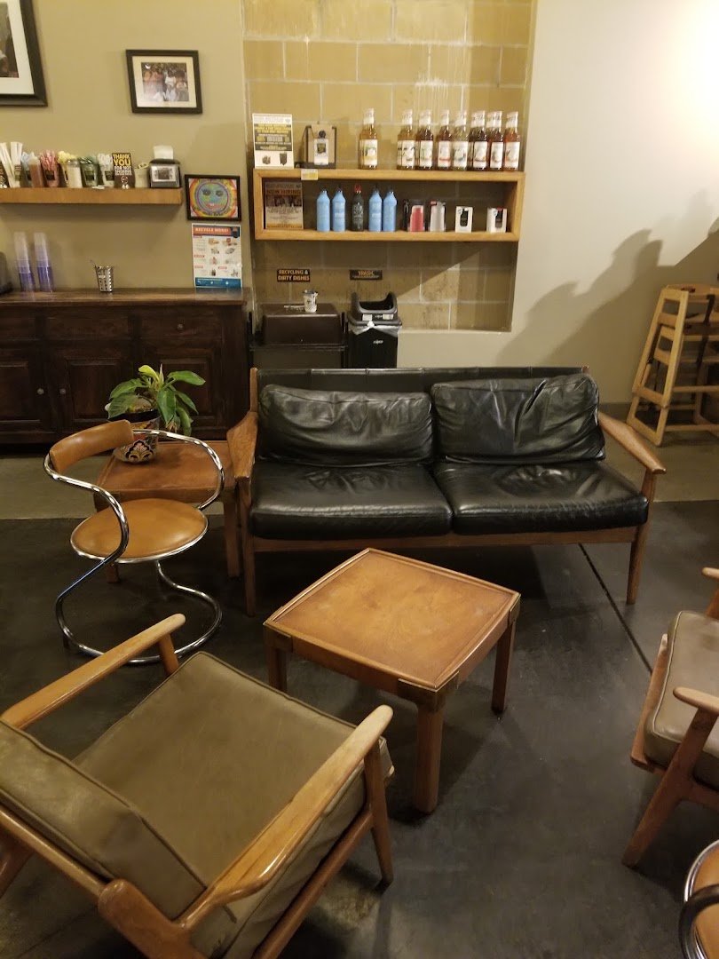 Interior of Heine Brothers Coffee, specialty coffee shop in Louisville