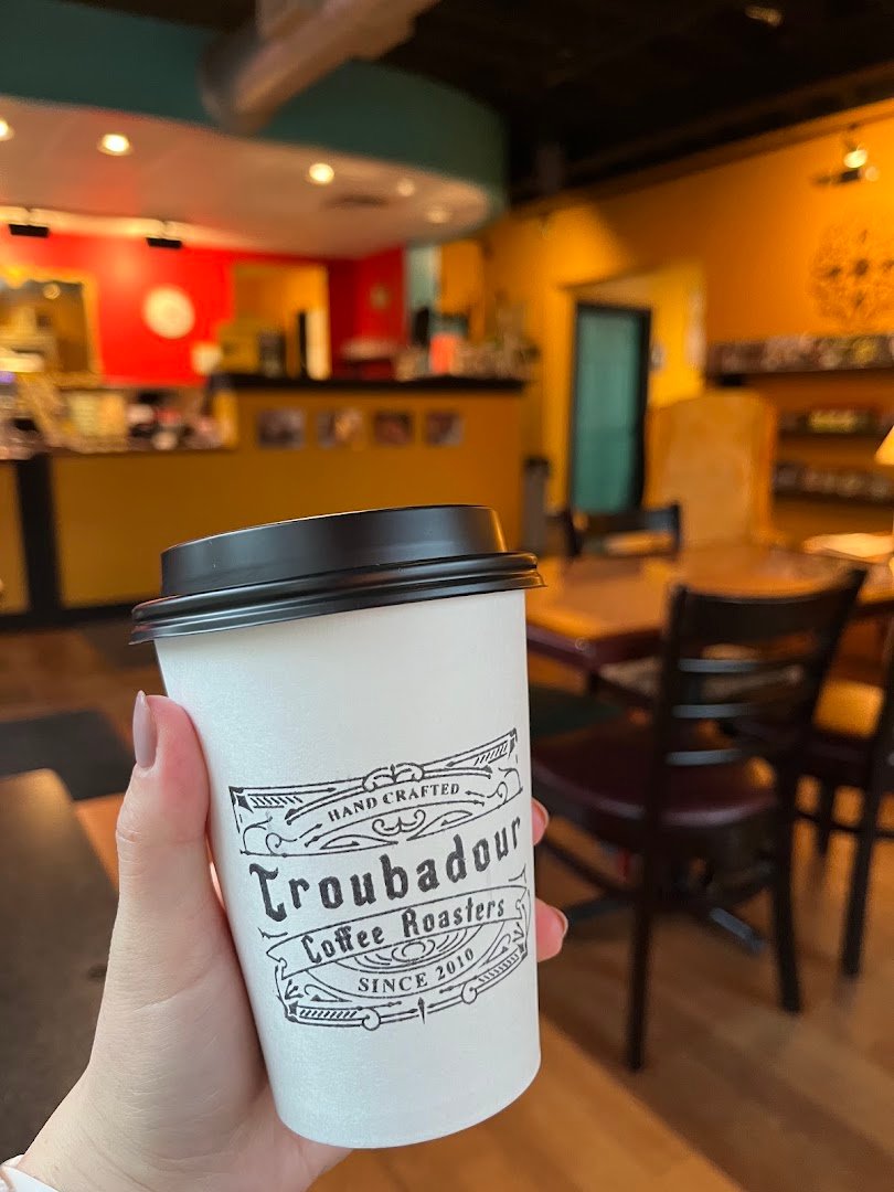 Coffee at Troubadour Coffee Roasters, specialty coffee shop in Cleveland