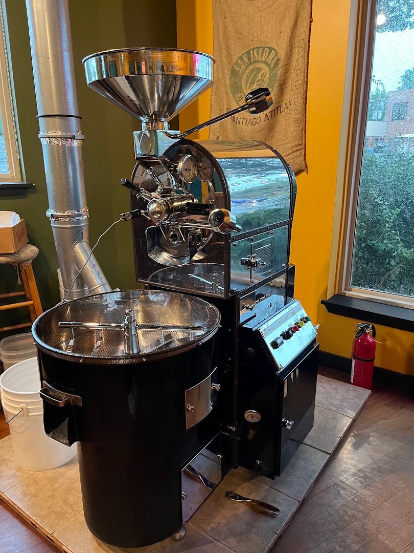 Interior of Troubadour Coffee Roasters, specialty coffee shop in Cleveland