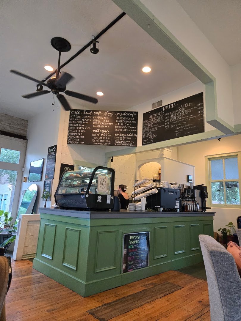 Interior of PhiloÇoffee, specialty coffee shop in San Antonio