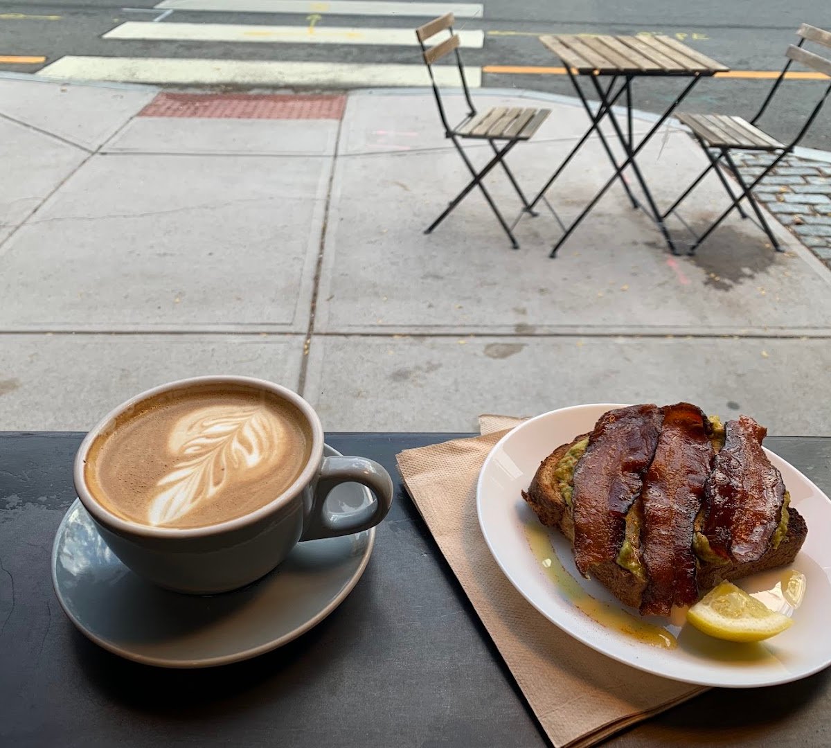 Coffee at Dave's Coffee, specialty coffee shop in Providence