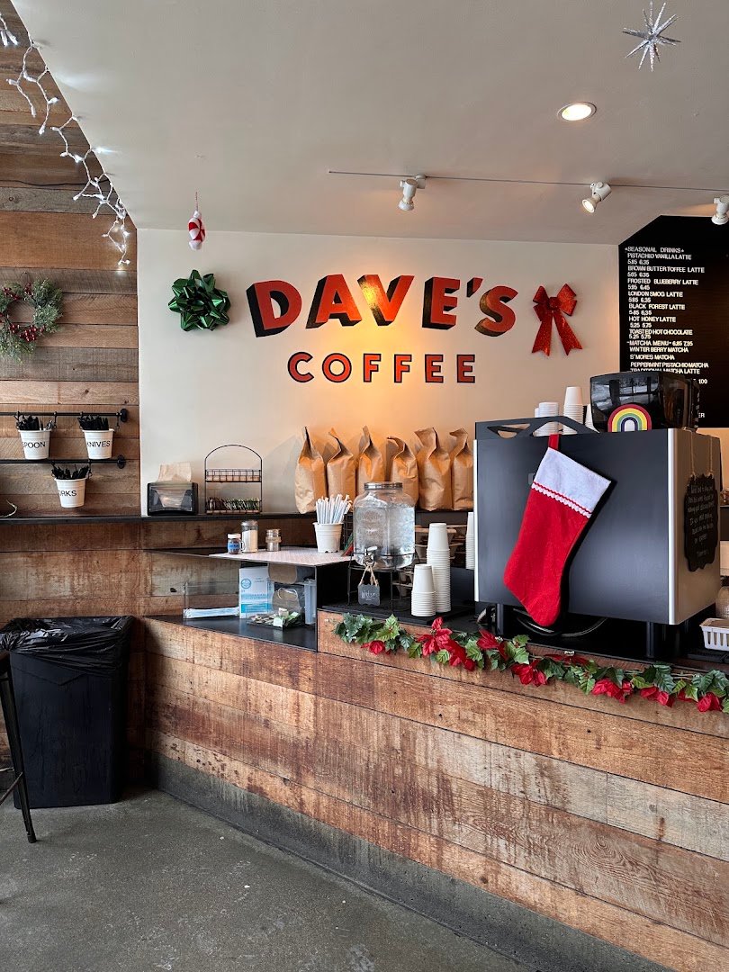 Interior of Dave's Coffee, specialty coffee shop in Providence