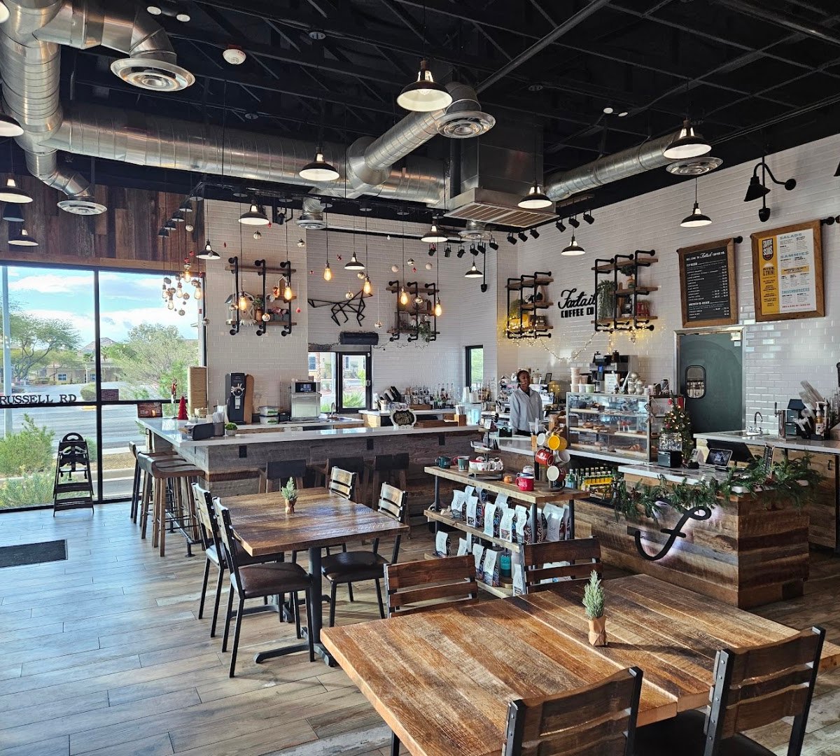 Interior of Foxtail Coffee Co. And Swine & Sons - Las Vegas, specialty coffee shop in Las Vegas